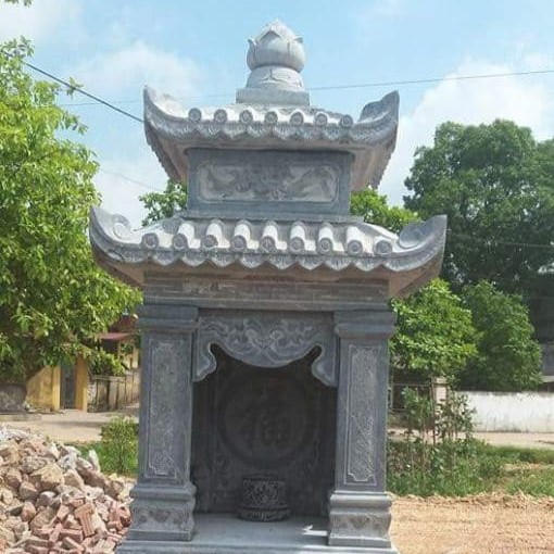 Ban thờ ngoài trời bằng đá MS BT4M